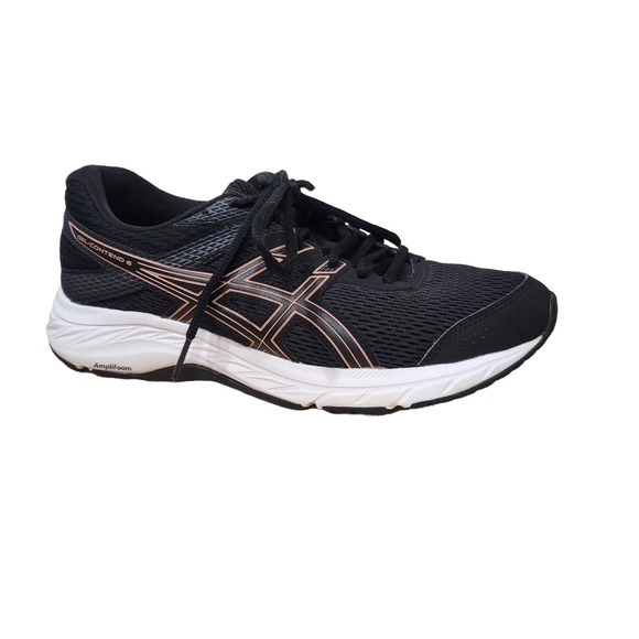 Asics Gel Contend 6 Black Rose‎ Running Shoes Women's 7.5 - Picture 1 of 10